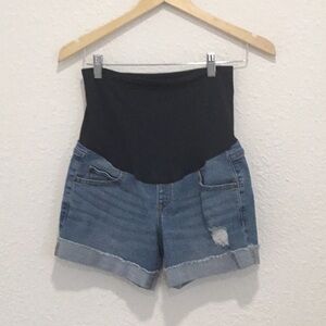 Maternity Denim Shorts A Glow Size 4